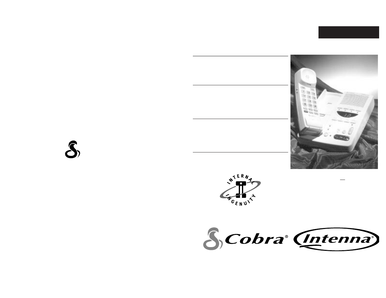 Cobra Electronics antenna AN - 8630 - 25 User Manual | 16 pages