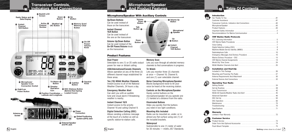 Cobra Electronics MR F75 User Manual | Page 3 / 40