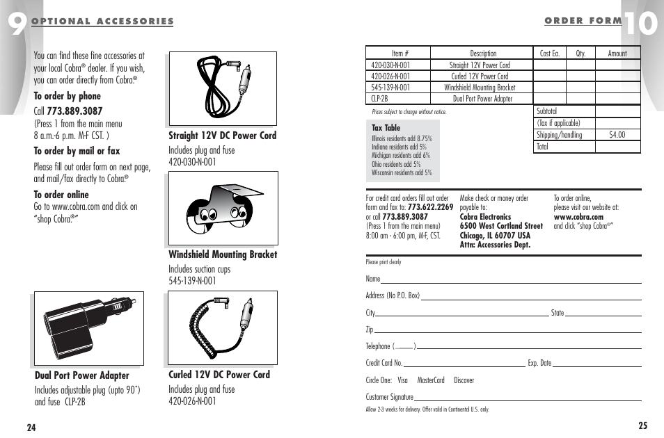 Cobra Electronics ESD - 9230 W X User Manual | Page 15 / 16