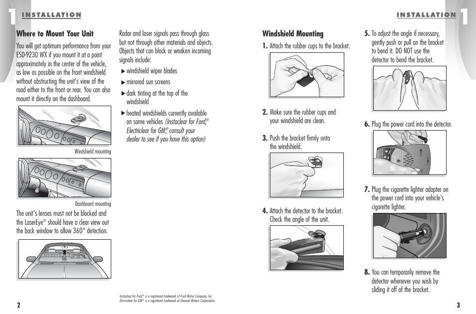 Cobra Electronics ESD - 9230 W X User Manual | Page 4 / 16