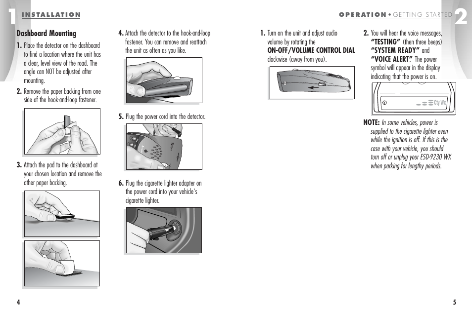 Cobra Electronics ESD - 9230 W X User Manual | Page 5 / 16