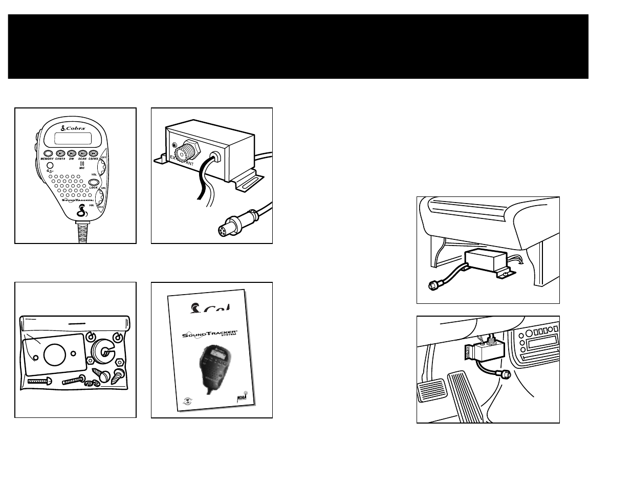 Installation, Introduction, Connector box location | Components included | Cobra Electronics 75 WX ST User Manual | Page 4 / 21