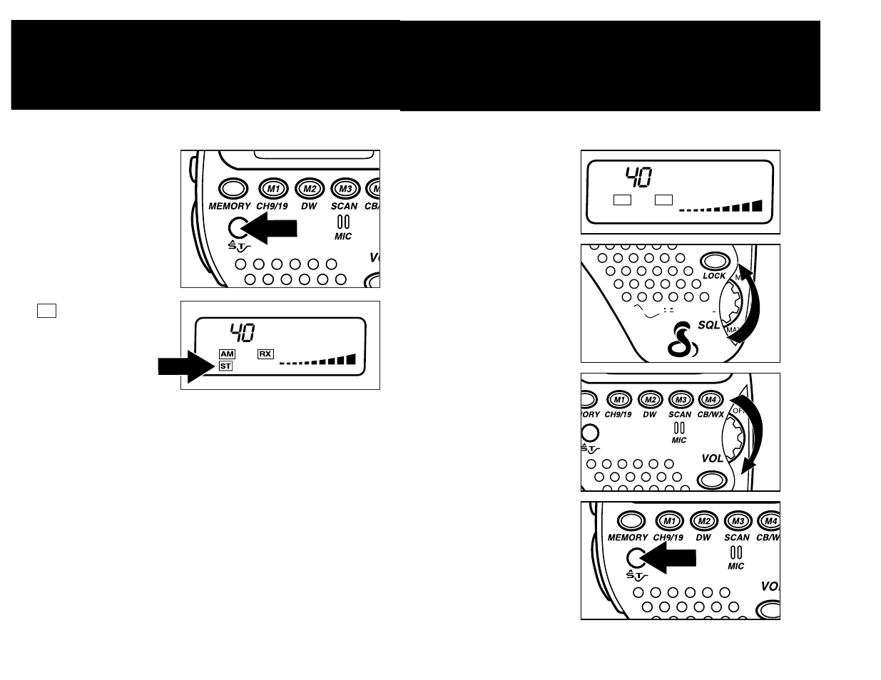 Operation, Testing soundtracker, Activating soundtracker | Cobra Electronics 75 WX ST User Manual | Page 9 / 21