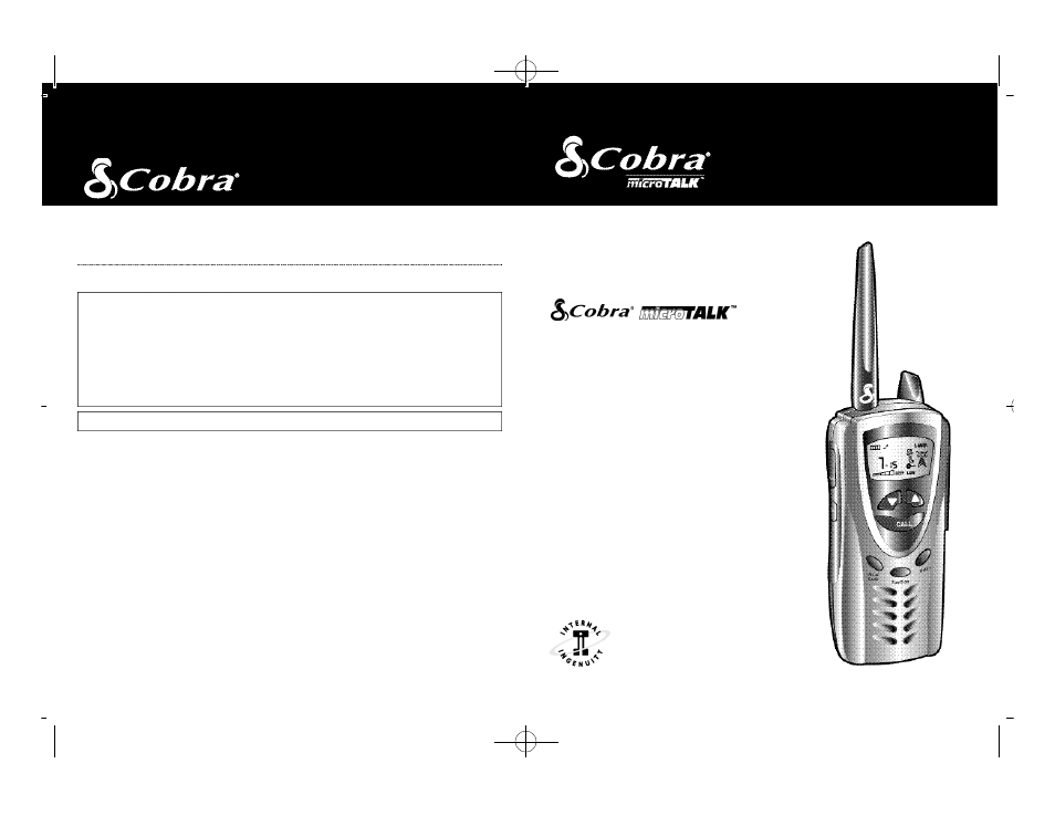 2 way radio, Pr 1000, O pe rating instru ctions for your | Professional | Cobra Electronics microTalk Professional 2-Way Radio User Manual | Page 17 / 20