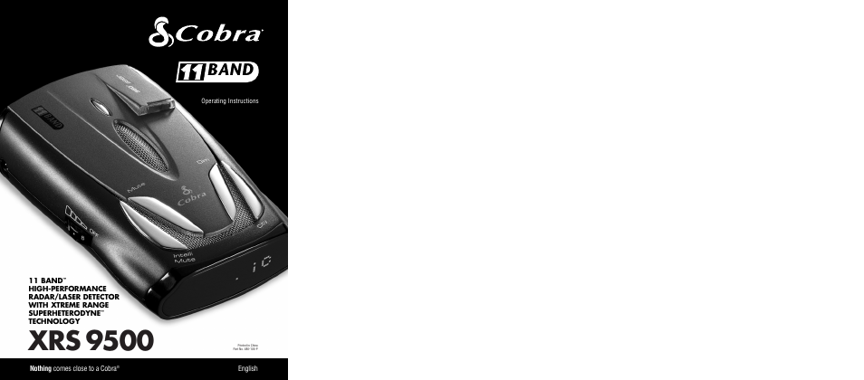 Cobra Electronics XRS 9500 User Manual | 16 pages