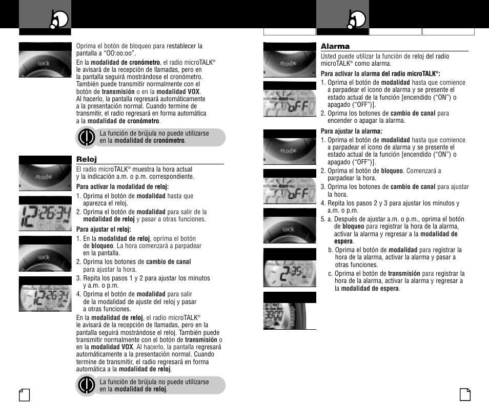 Uso del radio | Cobra Electronics microTALK PR4000WX User Manual | Page 24 / 32