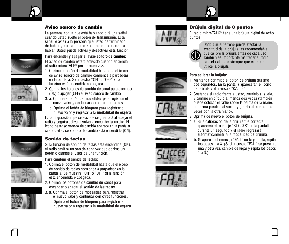 Uso del radio | Cobra Electronics microTALK PR4000WX User Manual | Page 28 / 32