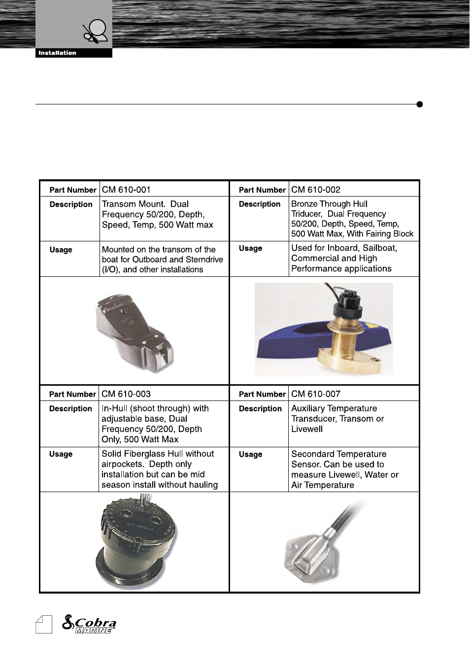 Transducers 3. transducers | Cobra Electronics MF 2500 User Manual | Page 15 / 23