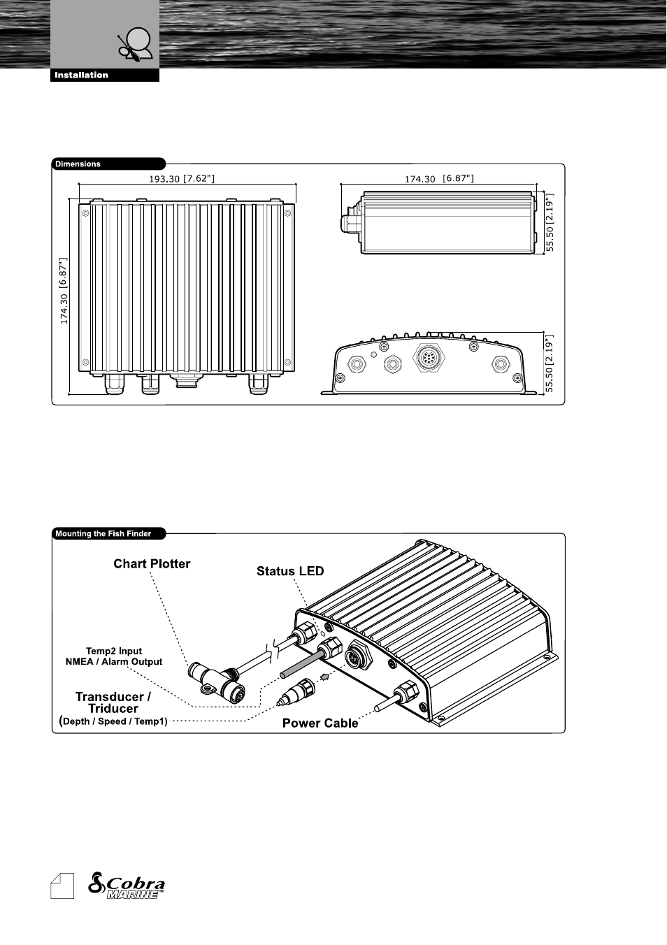 Dimensions | Cobra Electronics MF 2500 User Manual | Page 9 / 23