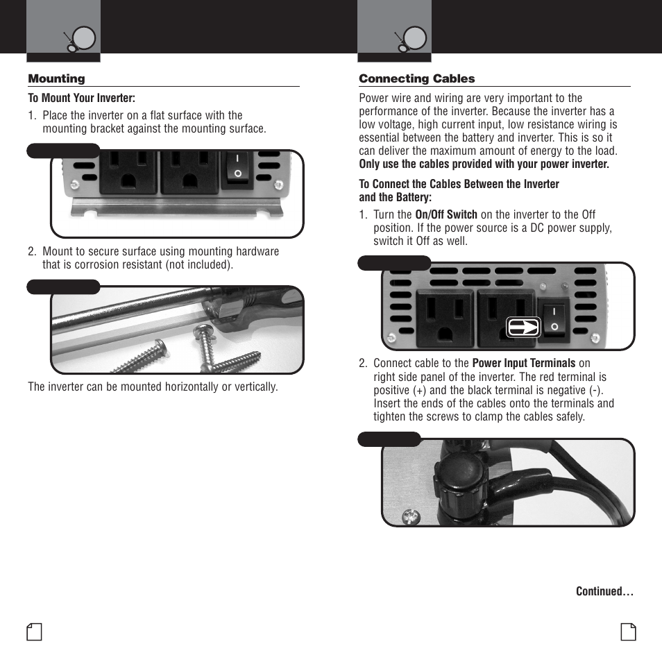 Mounting connecting cables | Cobra Electronics CPI 800 User Manual | Page 6 / 12