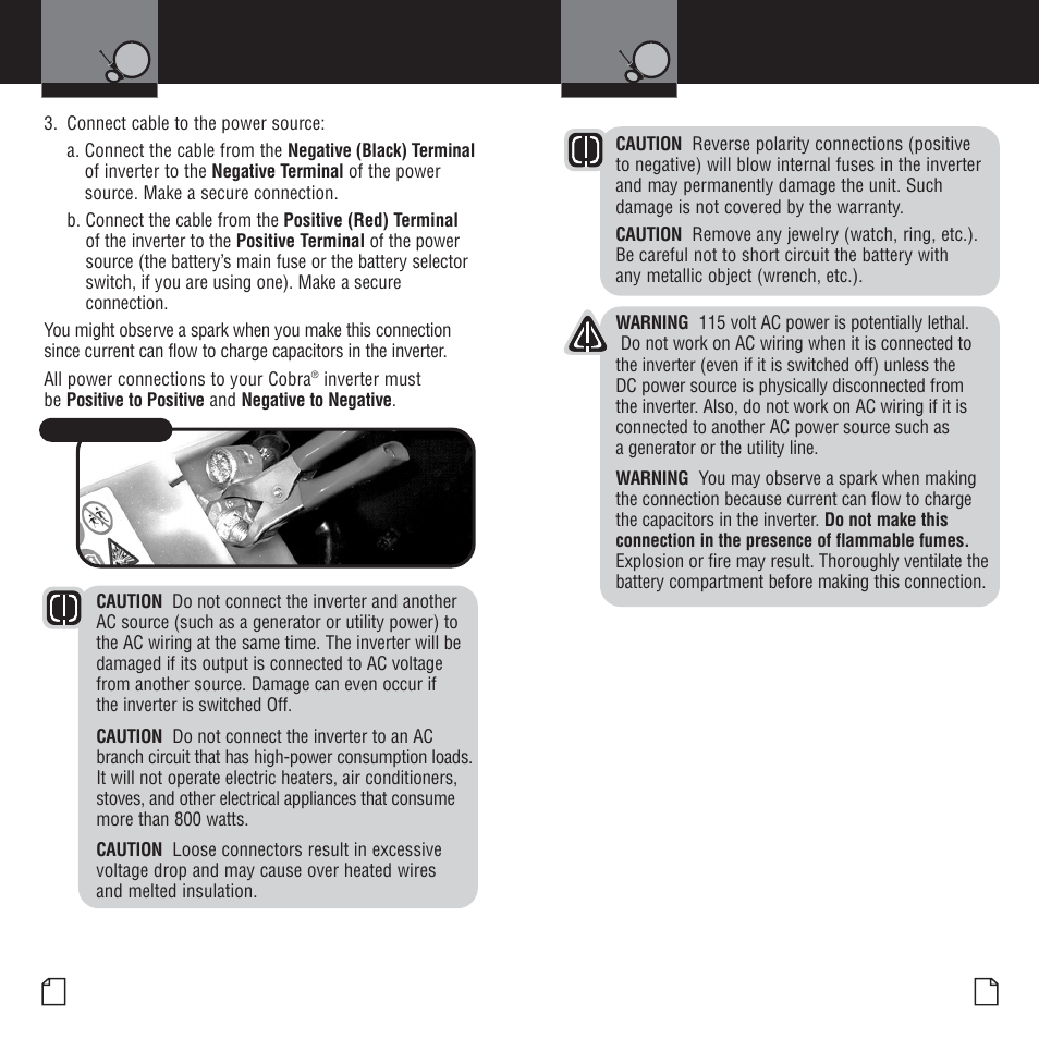 Connecting cables | Cobra Electronics CPI 800 User Manual | Page 7 / 12