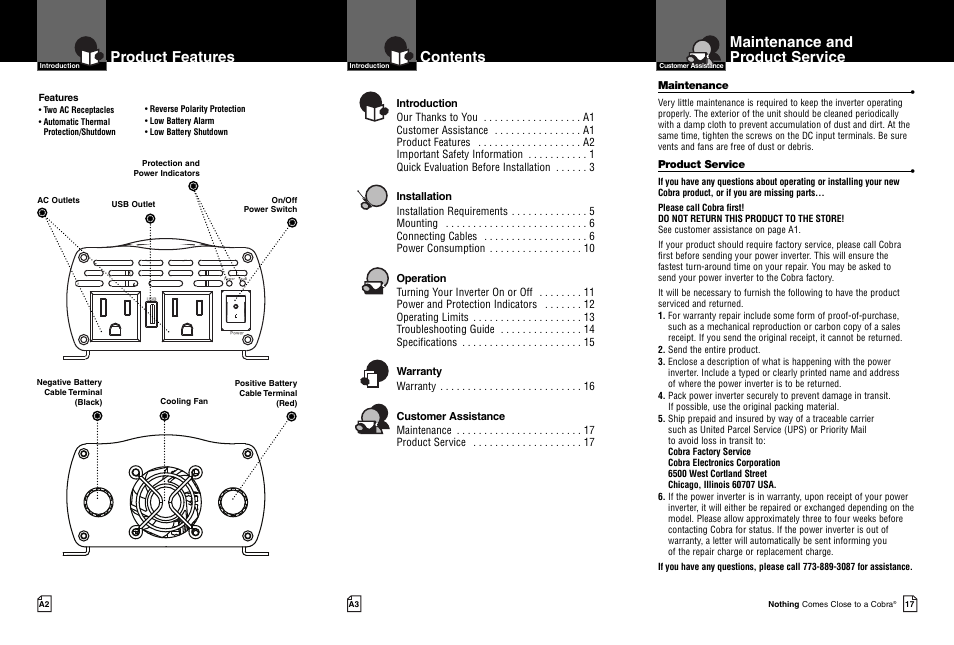 Cobra Electronics CPI 480 User Manual | Page 2 / 11