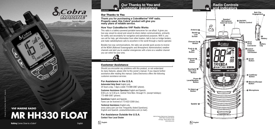 Cobra Electronics FLOAT MR HH330 User Manual | 35 pages