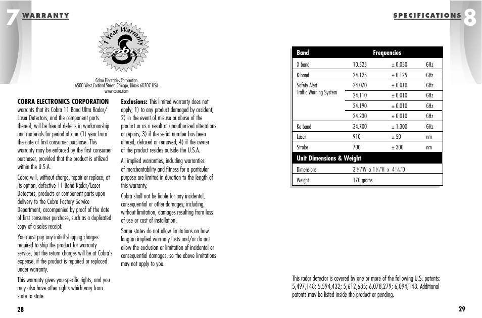 Cobra Electronics ESD-9870 User Manual | Page 18 / 21