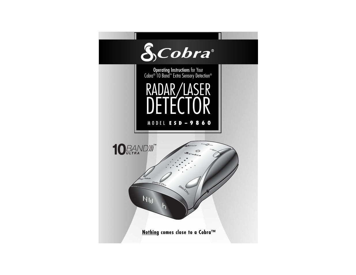 Cobra Electronics ESD9860 User Manual | 18 pages