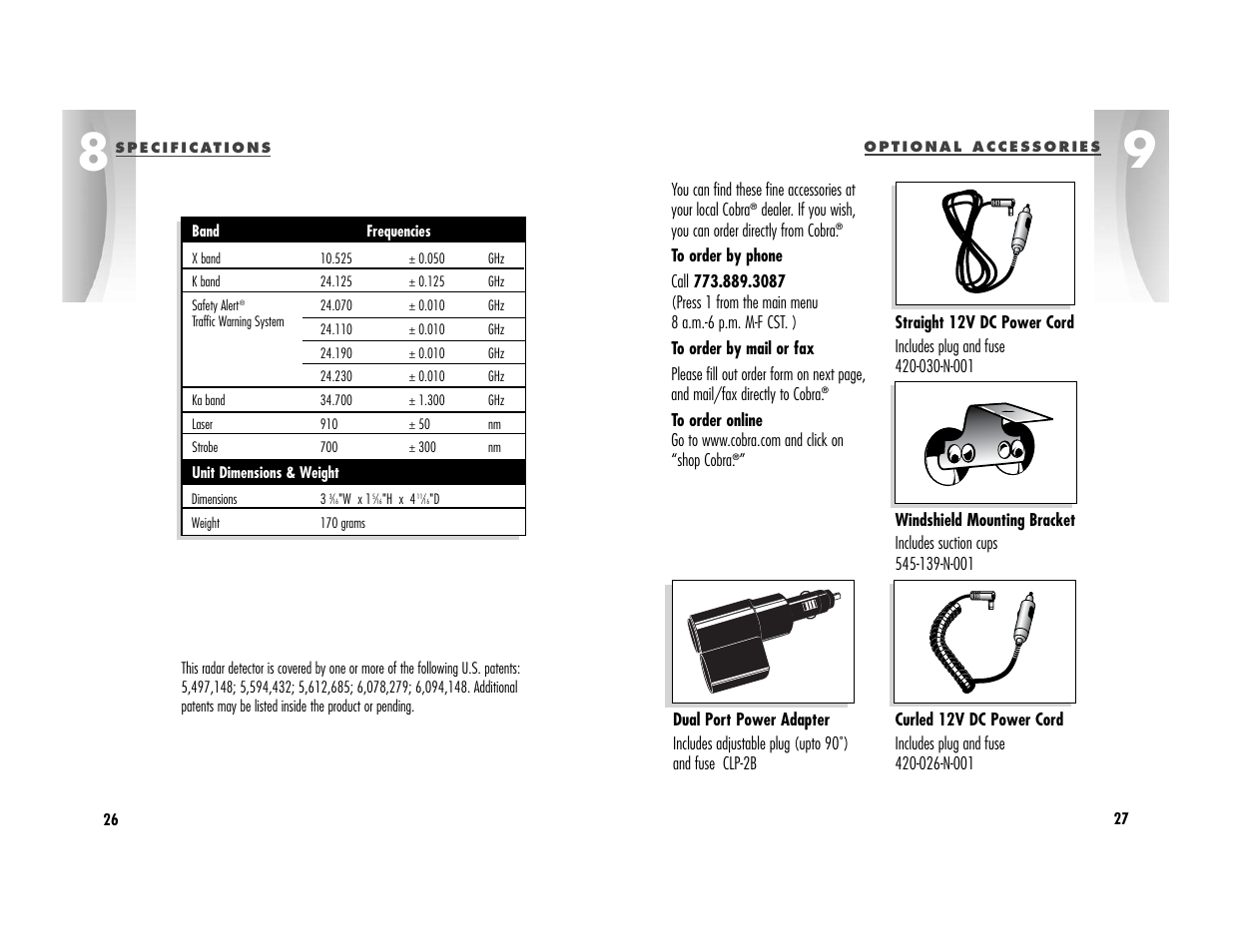 Cobra Electronics ESD9860 User Manual | Page 16 / 18