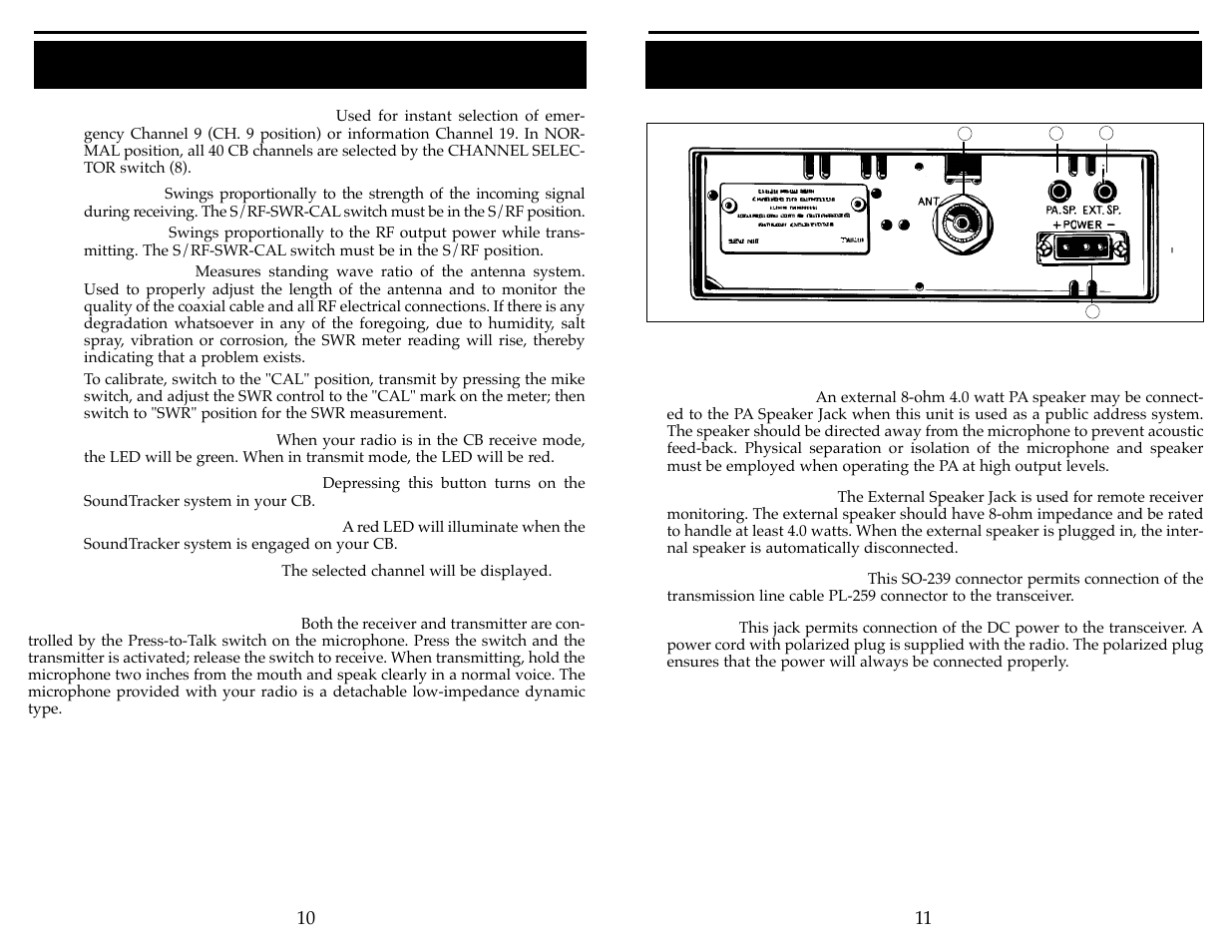 Operation (cont.) | Cobra Electronics 29 LTD ST User Manual | Page 7 / 11