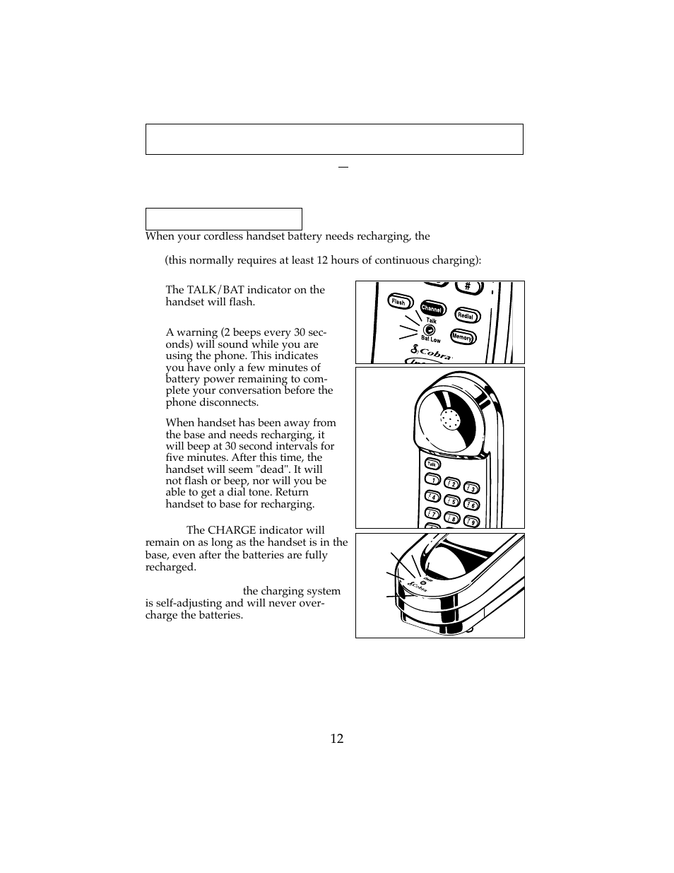 Rechargeable battery information | Cobra Electronics CP-2501 User Manual | Page 13 / 20