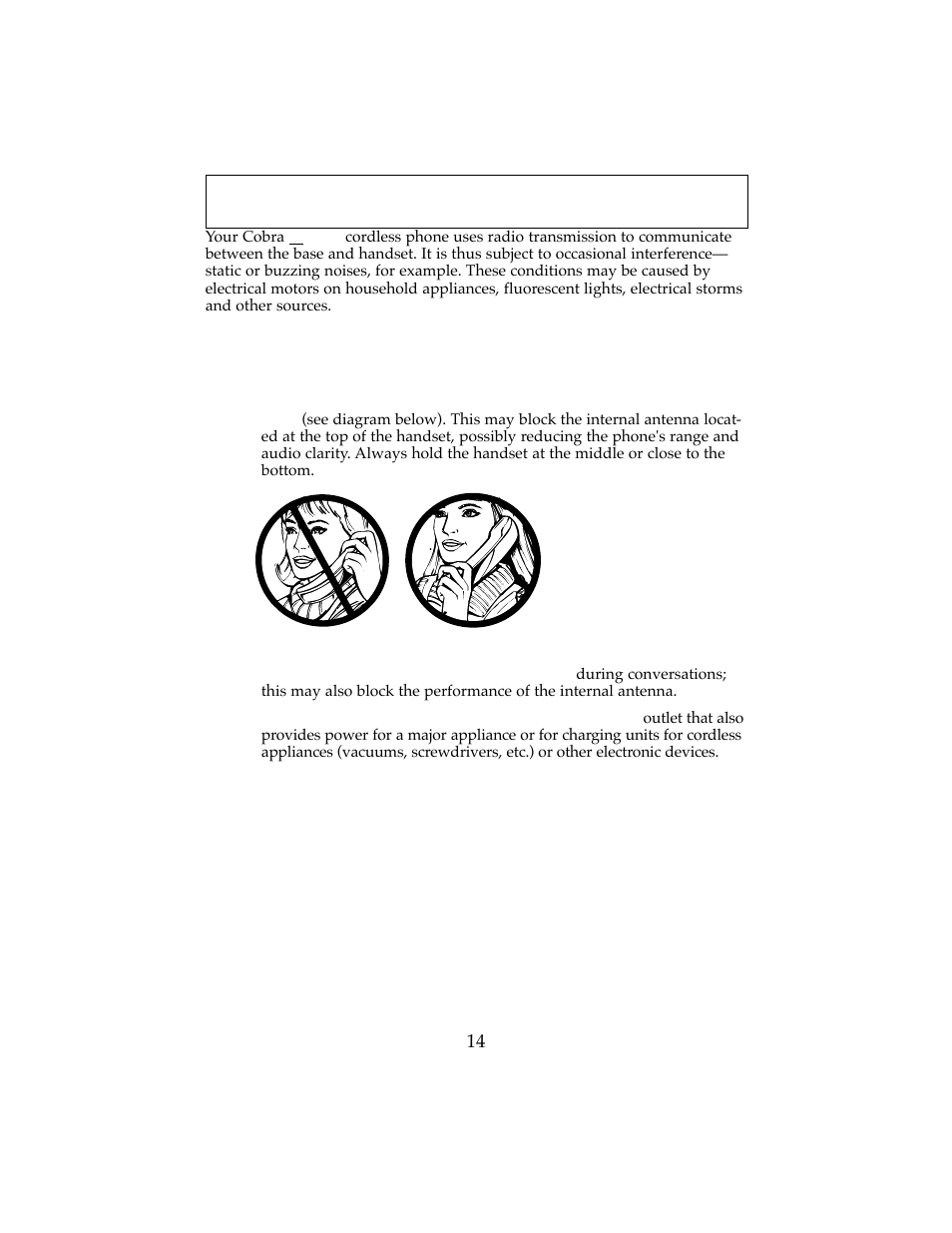 About cordless phone performance | Cobra Electronics CP-2501 User Manual | Page 15 / 20