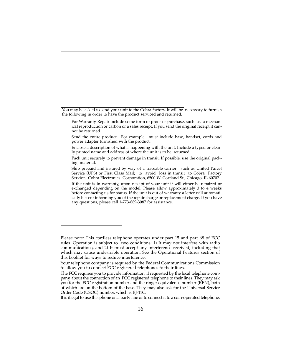 Cobra Electronics CP-2501 User Manual | Page 17 / 20