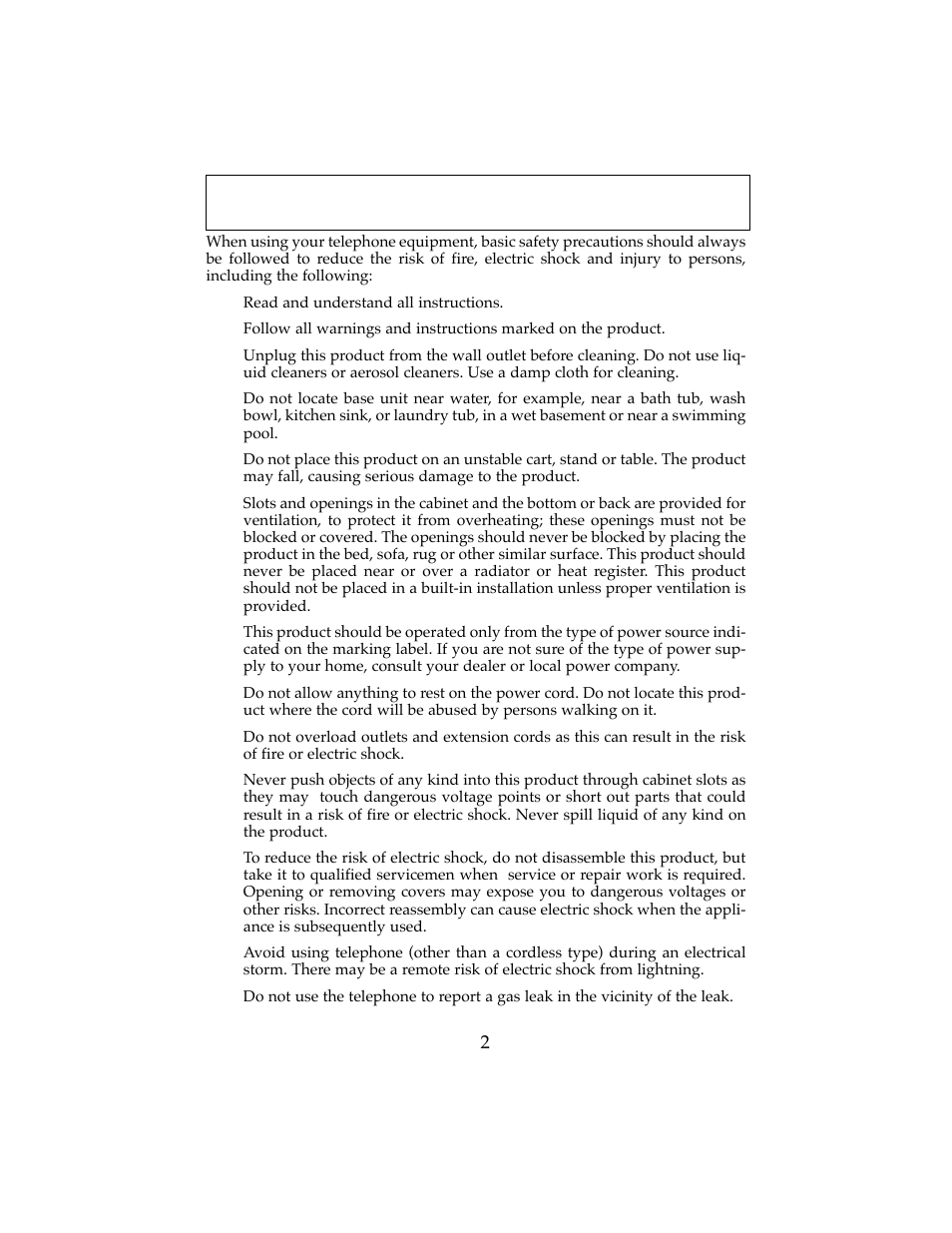 Important safety instructions | Cobra Electronics CP-2501 User Manual | Page 3 / 20