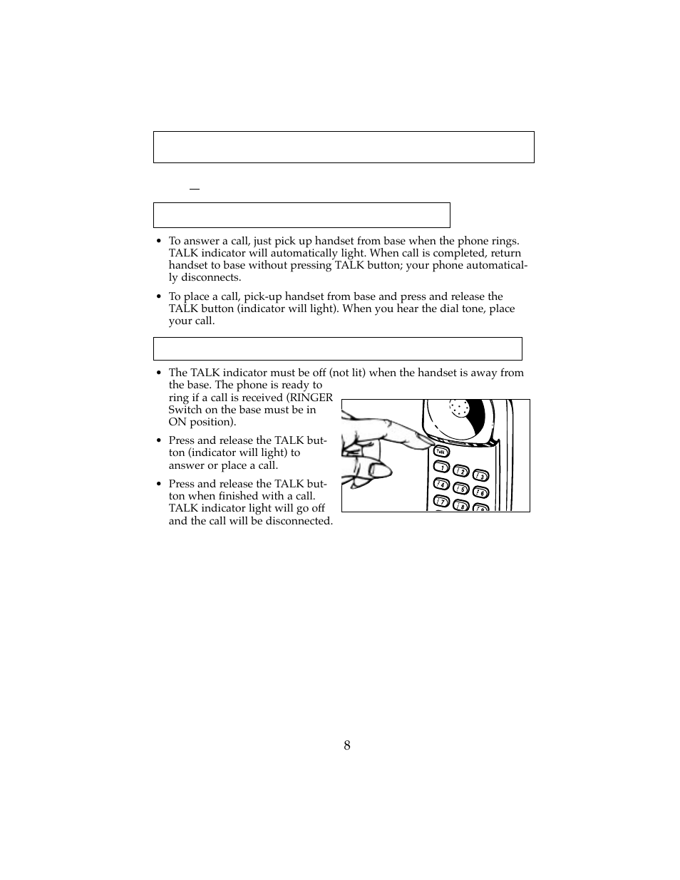 Using your phone | Cobra Electronics CP-2501 User Manual | Page 9 / 20