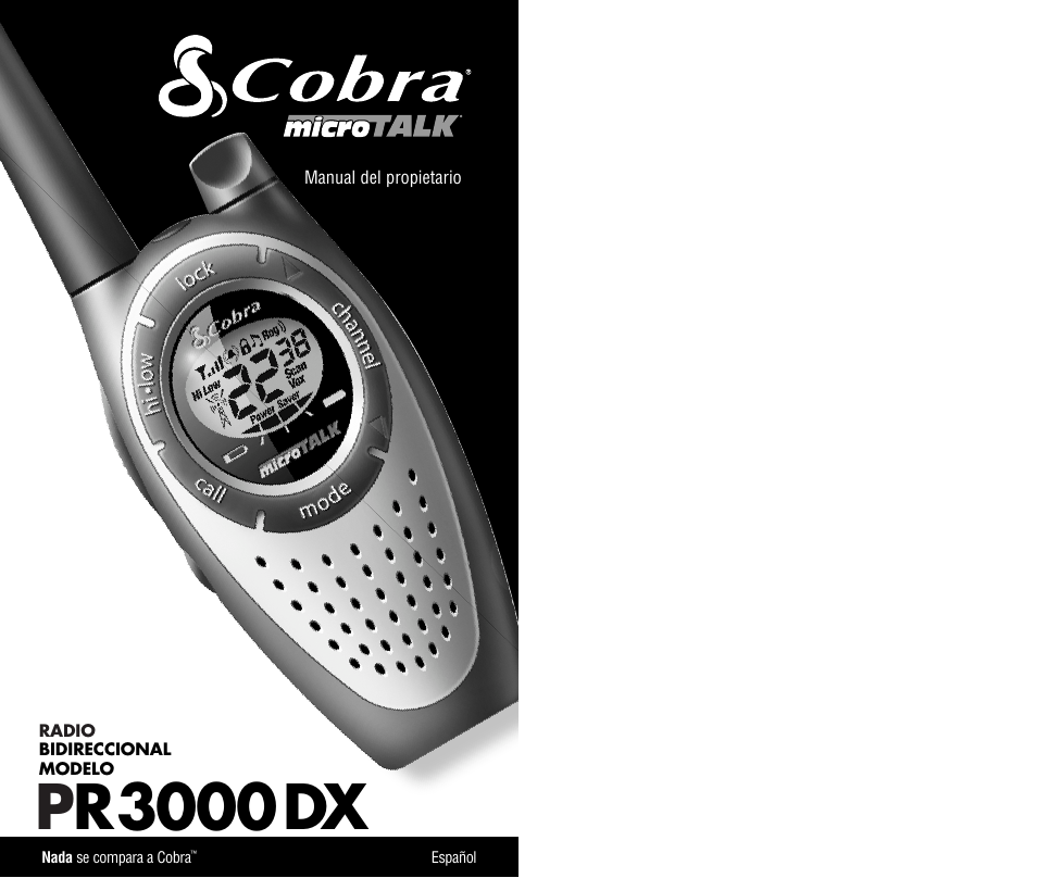 Pr3000dx | Cobra Electronics PR3000DX User Manual | Page 13 / 24