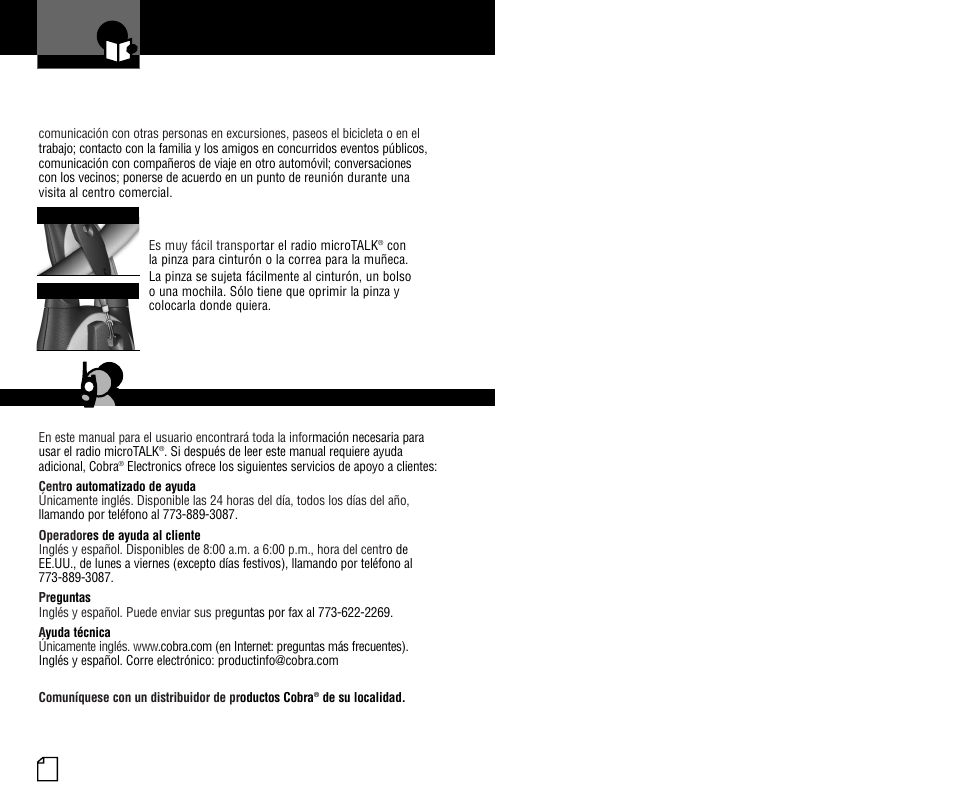 Una vida más sencilla y segura | Cobra Electronics PR3000DX User Manual | Page 14 / 24