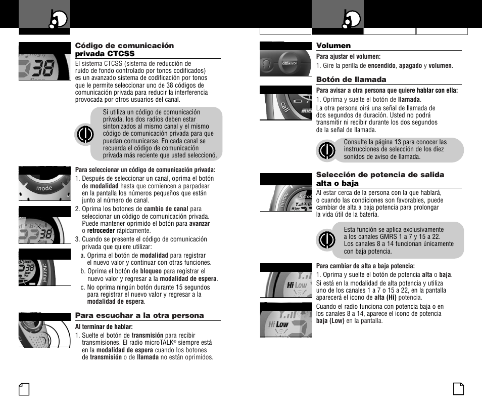 Uso del radio | Cobra Electronics PR3000DX User Manual | Page 18 / 24