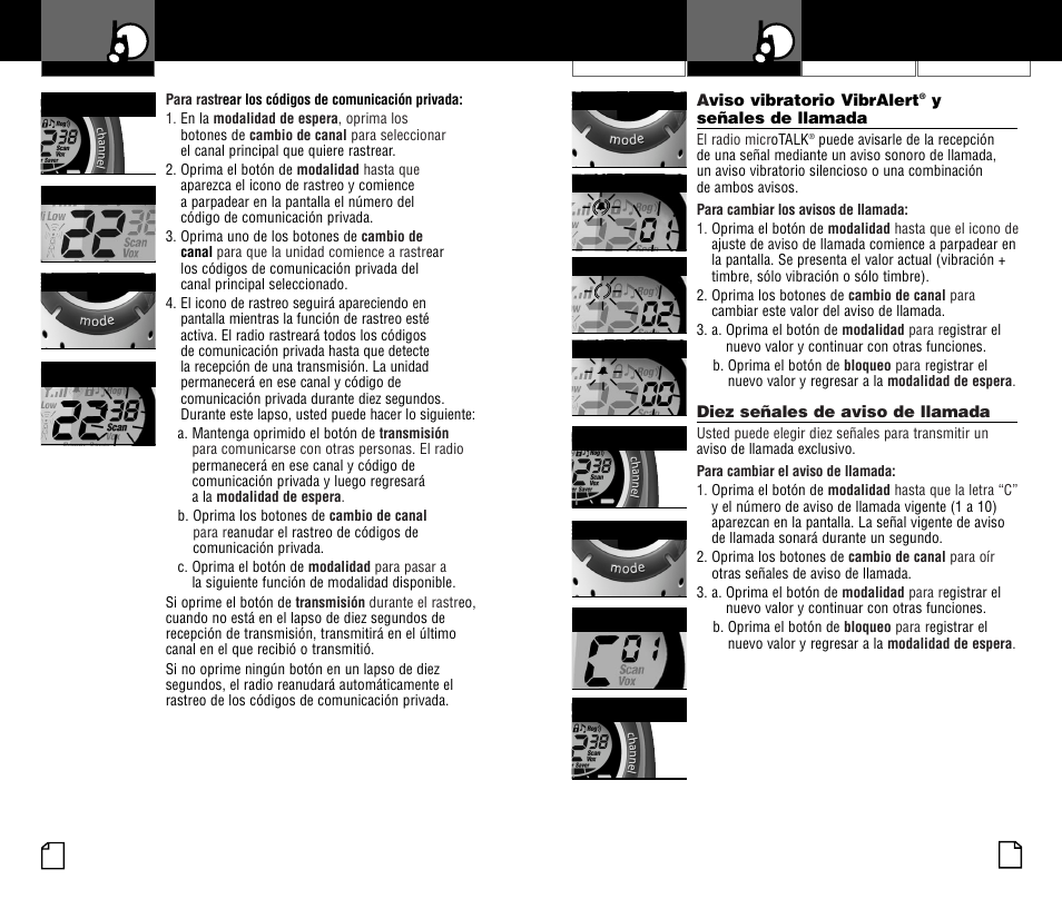 Uso del radio | Cobra Electronics PR3000DX User Manual | Page 20 / 24