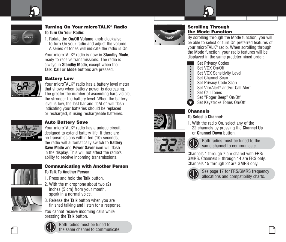 Using your radio | Cobra Electronics PR3000DX User Manual | Page 5 / 24