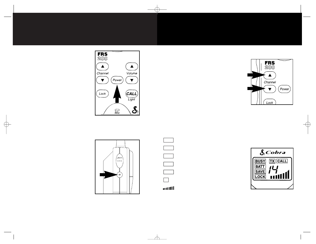 Operation | Cobra Electronics FRS.200 User Manual | Page 5 / 10