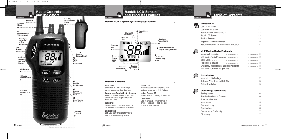 Cobra Electronics MR HH300 EU User Manual | Page 2 / 20