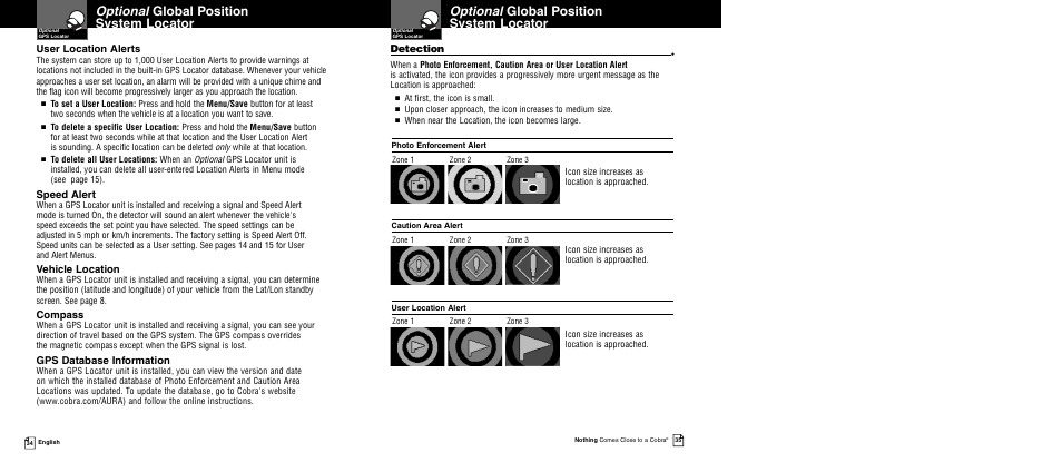 Cobra Electronics XRS 969 User Manual | Page 20 / 23