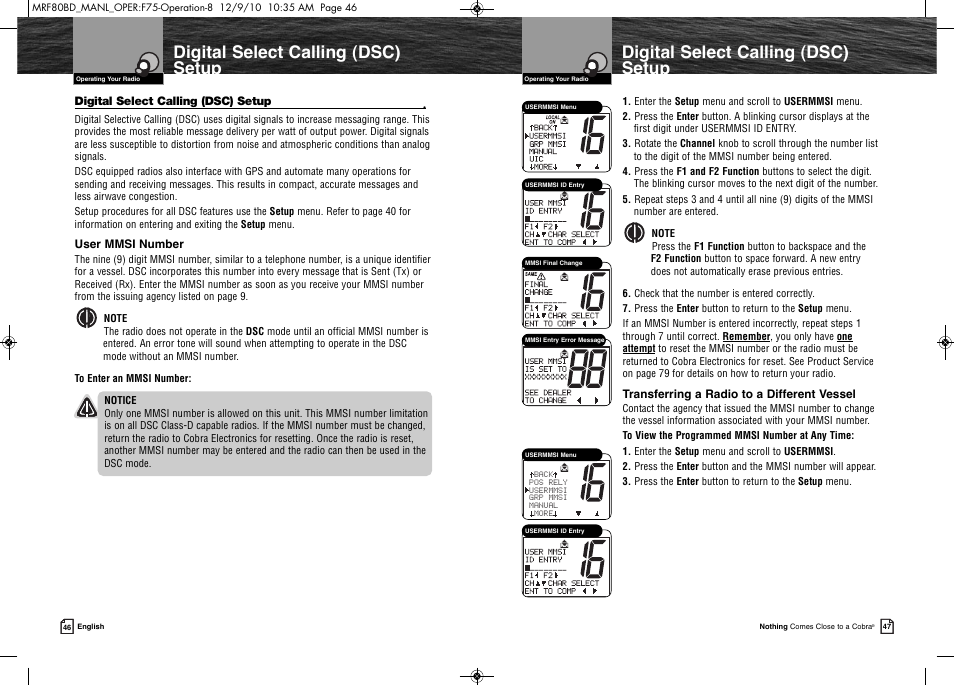 Product features | Cobra Electronics MR F80B-D User Manual | Page 27 / 45