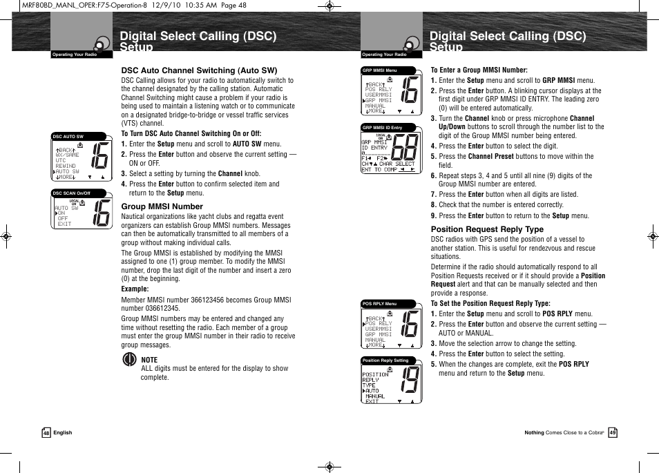 Product features | Cobra Electronics MR F80B-D User Manual | Page 28 / 45