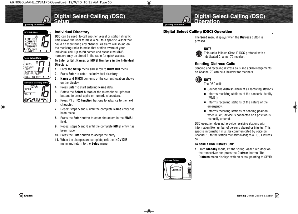 Product features | Cobra Electronics MR F80B-D User Manual | Page 29 / 45