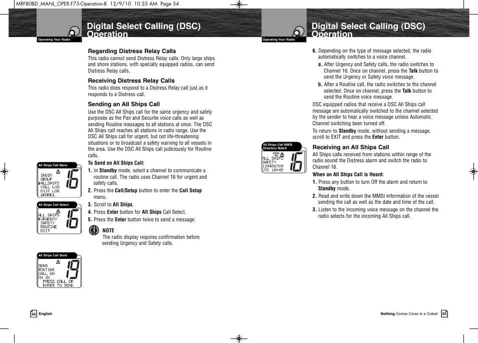 Product features | Cobra Electronics MR F80B-D User Manual | Page 31 / 45