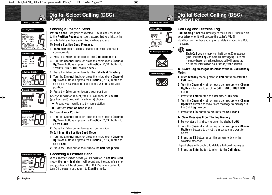 Product features | Cobra Electronics MR F80B-D User Manual | Page 35 / 45