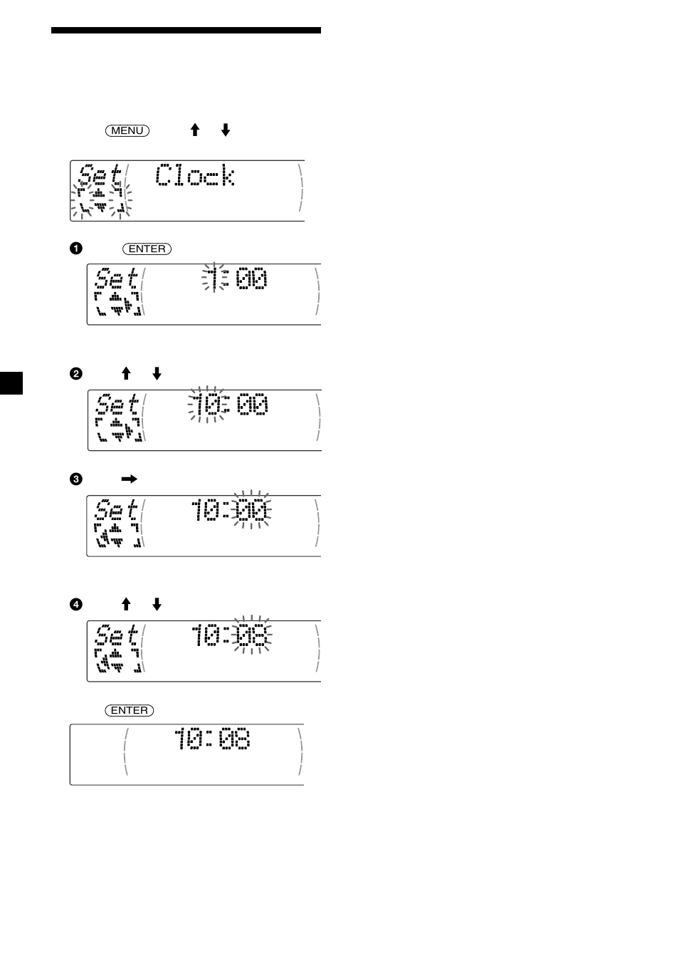 Setting the clock | Sony XR-M510 User Manual | Page 10 / 212