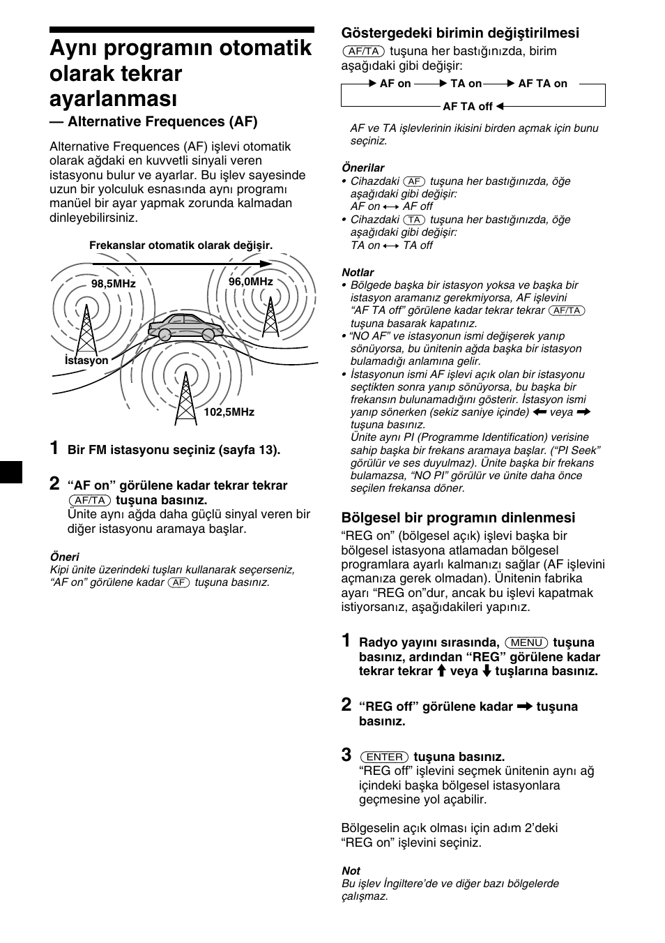 Aynı programın otomatik olarak tekrar ayarlanması | Sony XR-M510 User Manual | Page 142 / 212