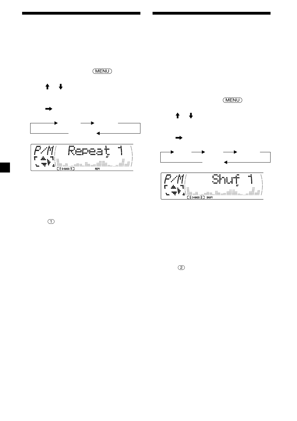 28 playing tracks repeatedly, Playing tracks in random order | Sony XR-M510 User Manual | Page 28 / 212