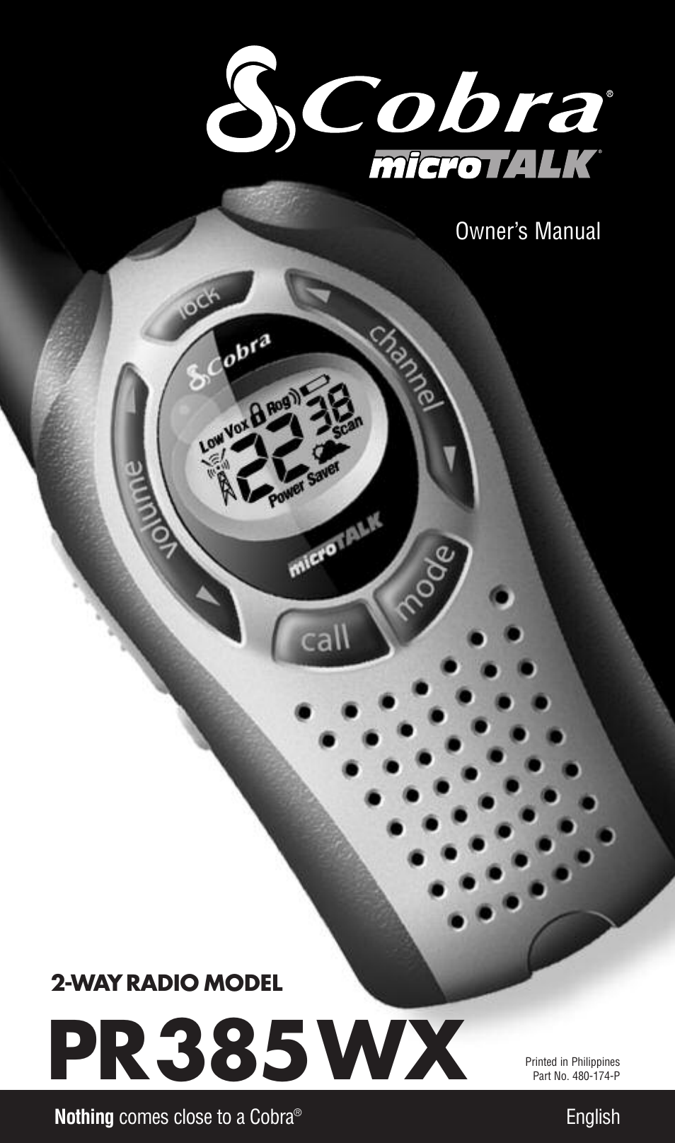 Cobra Electronics PR385WX User Manual | 12 pages