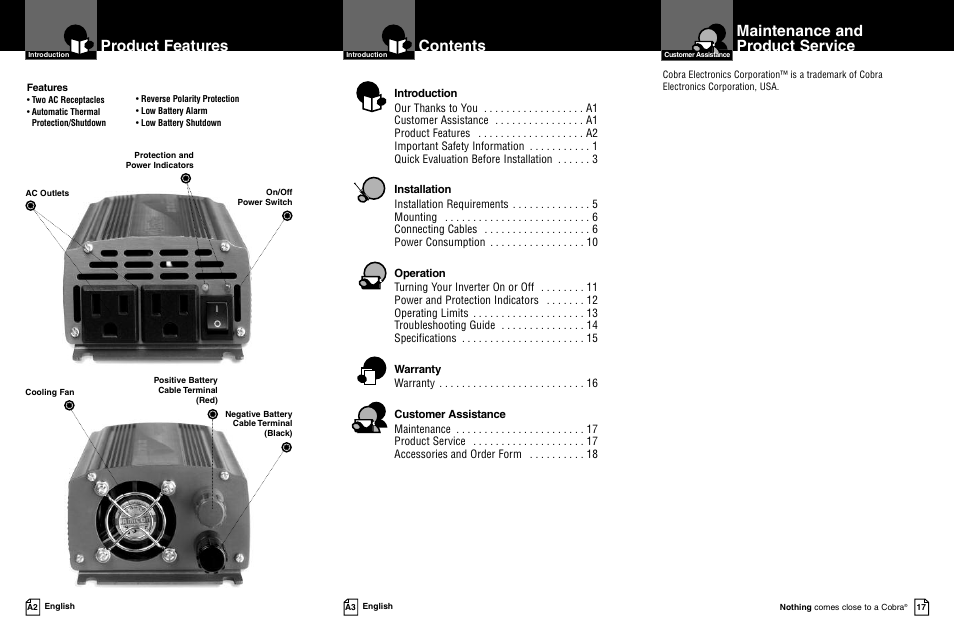 Cobra Electronics CPI 450 User Manual | Page 2 / 11