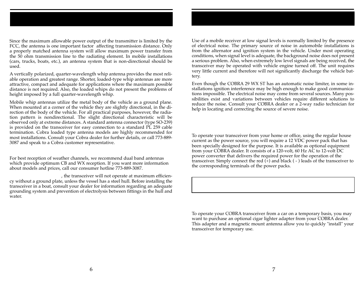 Installation (cont.) | Cobra Electronics 29 WX ST User Manual | Page 5 / 11