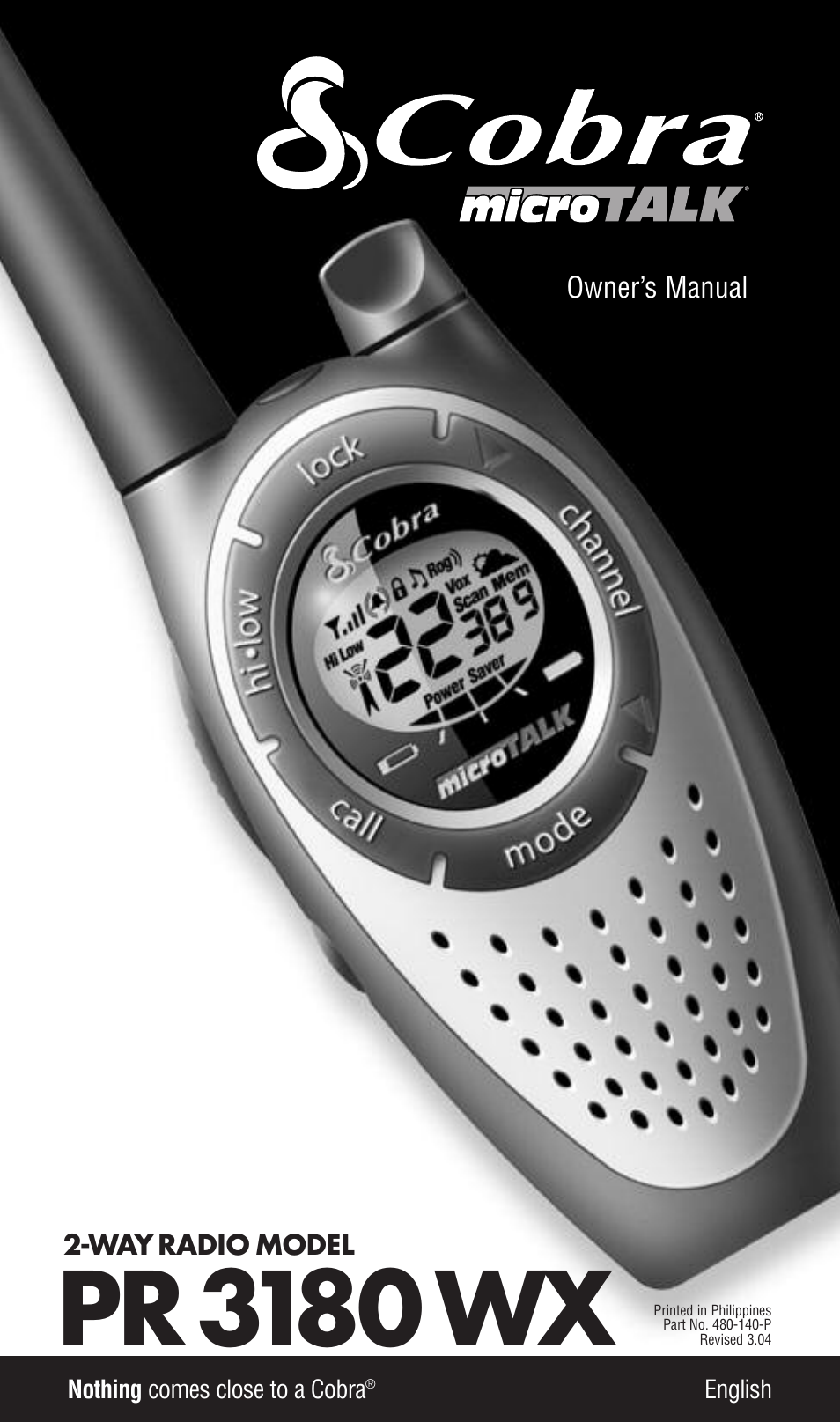 Cobra Electronics PR3180WX User Manual | 16 pages