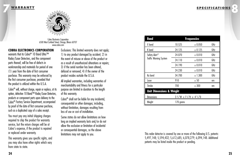 Cobra Electronics ESD-9560 User Manual | Page 15 / 17