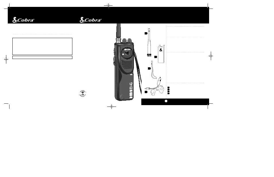 Cobra Electronics HH34 User Manual | 13 pages