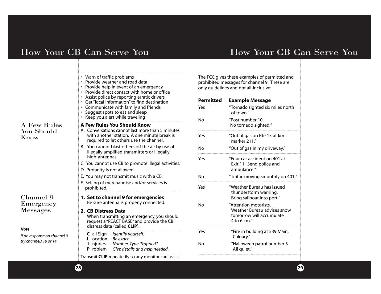 How your cb can serve you | Cobra Electronics Cobra 29 NW ST User Manual | Page 15 / 21