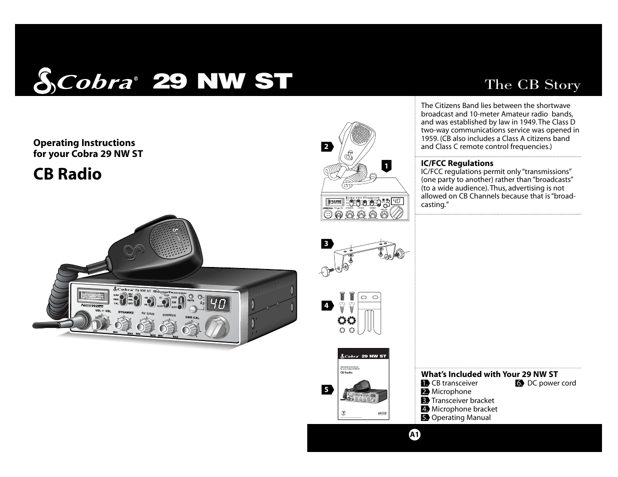 29 nw st, Cb radio, The cb story | Cobra Electronics Cobra 29 NW ST User Manual | Page 20 / 21